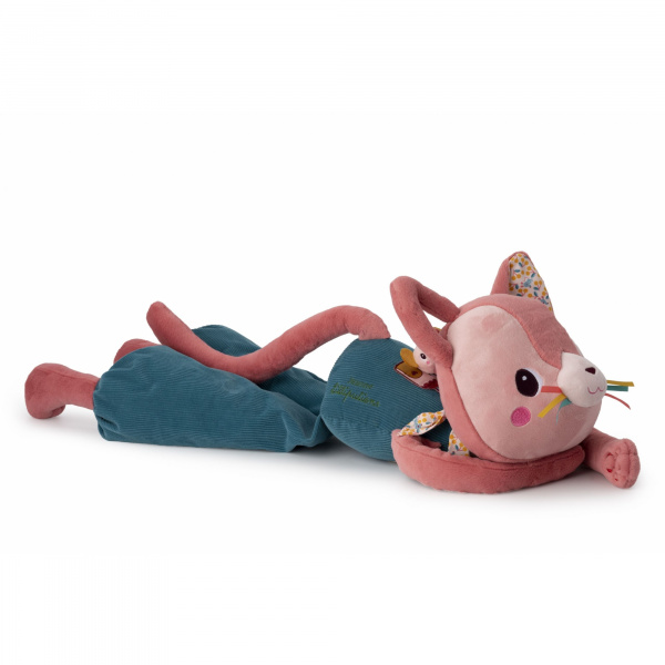 Peluche géante d'activités jeanne le chat Lilliputiens