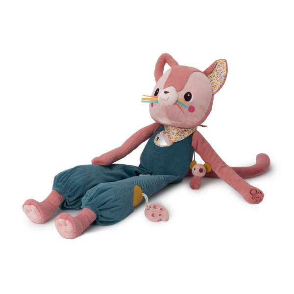 Peluche géante d'activités jeanne le chat Lilliputiens