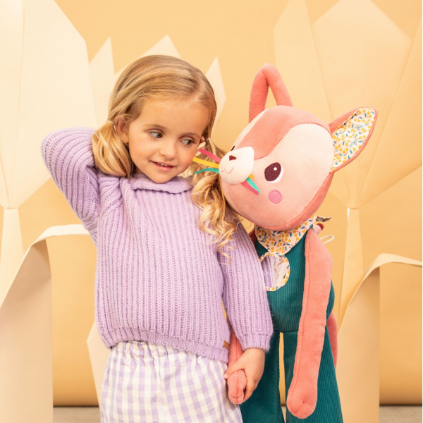 Peluche géante d'activités jeanne le chat Lilliputiens