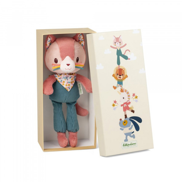 Coffret peluche câline jeanne le chat Lilliputiens
