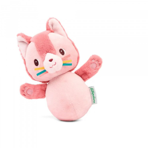 Peluche sonore culbuto jeanne le chat Lilliputiens