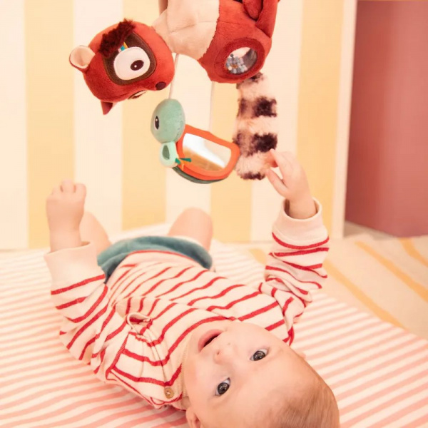 Peluche d'activités à suspendre elvis le lémurien Lilliputiens