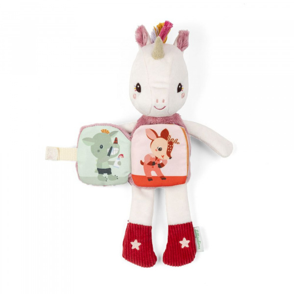 Peluche phosphorescente avec livre en tissu lena Lilliputiens