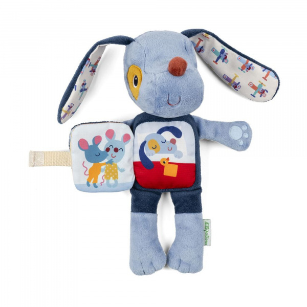 Peluche phosphorescente avec livre en tissu jeanne Lilliputiens