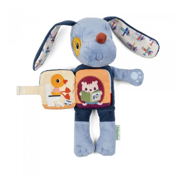 Peluche phosphorescente avec livre en tissu jeanne Lilliputiens