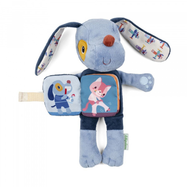 Peluche phosphorescente avec livre en tissu jeanne Lilliputiens