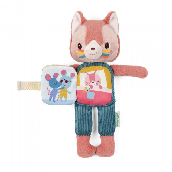 Peluche phosphorescente avec livre en tissu jeanne Lilliputiens