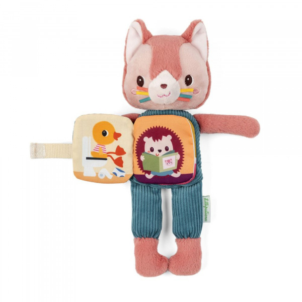 Peluche phosphorescente avec livre en tissu jeanne Lilliputiens