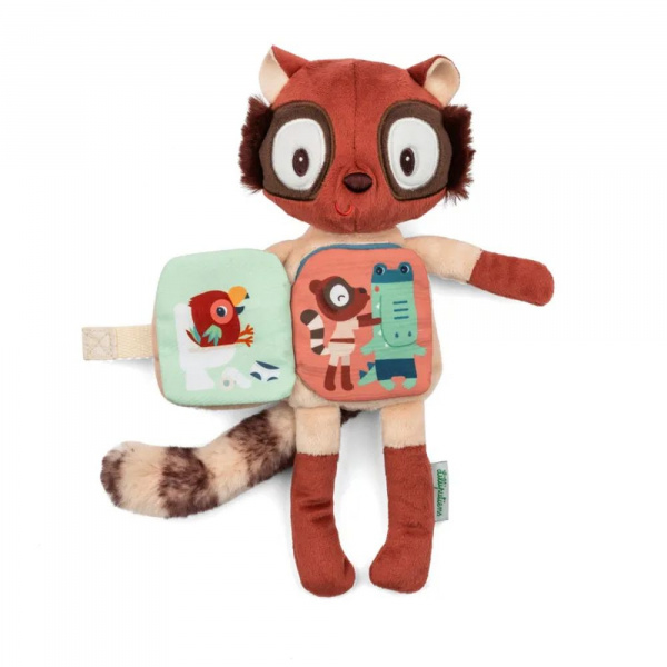 Peluche phosphorescente avec livre en tissu elvis Lilliputiens