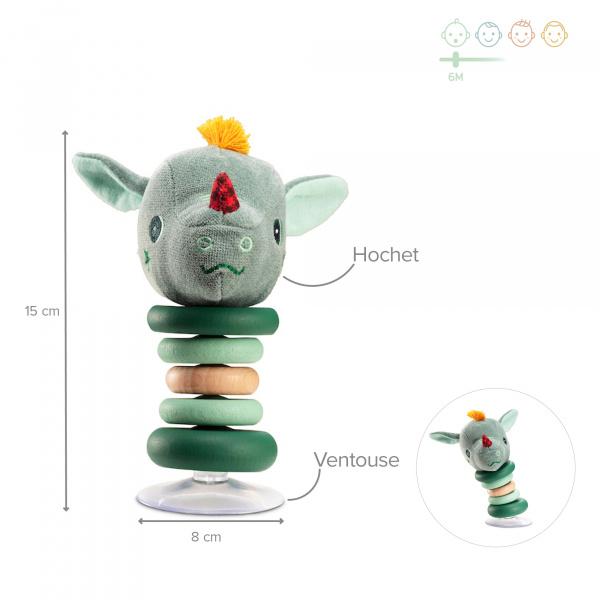 Hochet à ventouse joe Lilliputiens