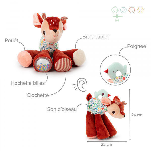 Hochet sonore stella Lilliputiens