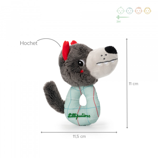 Mini hochet louis Lilliputiens