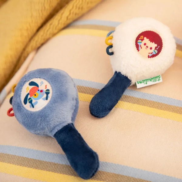 Hochet musical lot de 2 maracas Lilliputiens