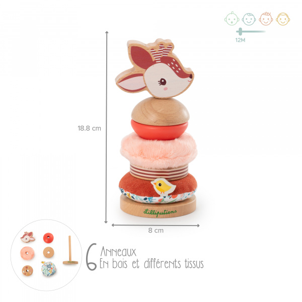 Pyramide à empiler stella Lilliputiens