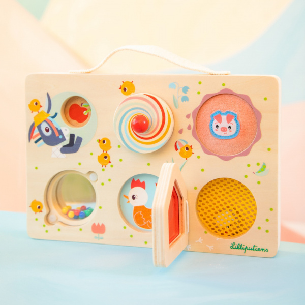 Panneau d'activités valisette découvertes en route Lilliputiens