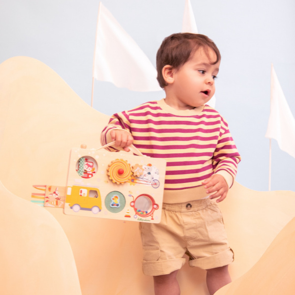 Panneau d'activités valisette découvertes en route Lilliputiens