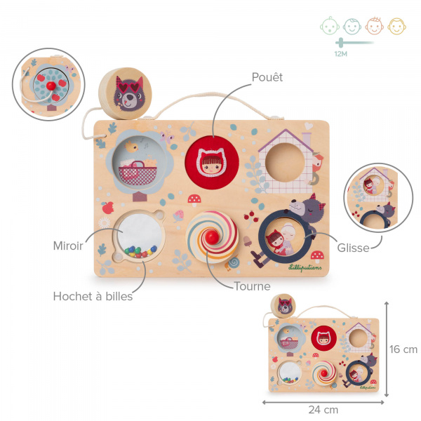 Panneau d'activités valisette découvertes contes Lilliputiens