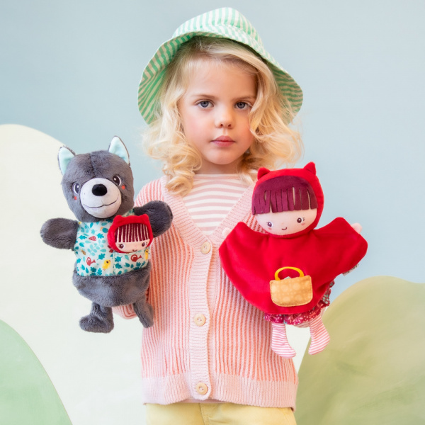 Peluche marionnette à main alice docteur Lilliputiens