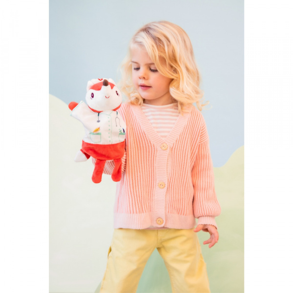 Peluche marionnette à main alice docteur Lilliputiens