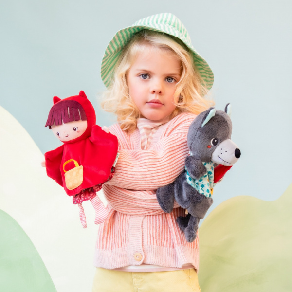 Peluche marionnette à main alice docteur Lilliputiens