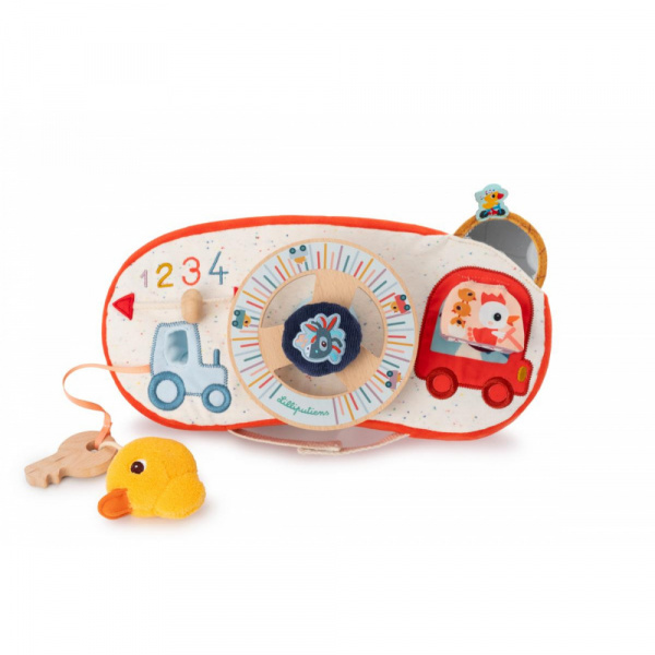 Panneau d'activités ferme en voiture Lilliputiens