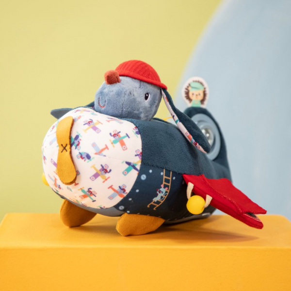 Jouet d'activités jules dans son avion Lilliputiens