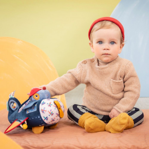 Jouet d'activités jules dans son avion Lilliputiens