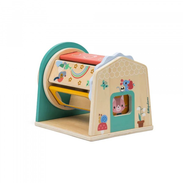 Rouleau d'activités en bois tournicolor Lilliputiens