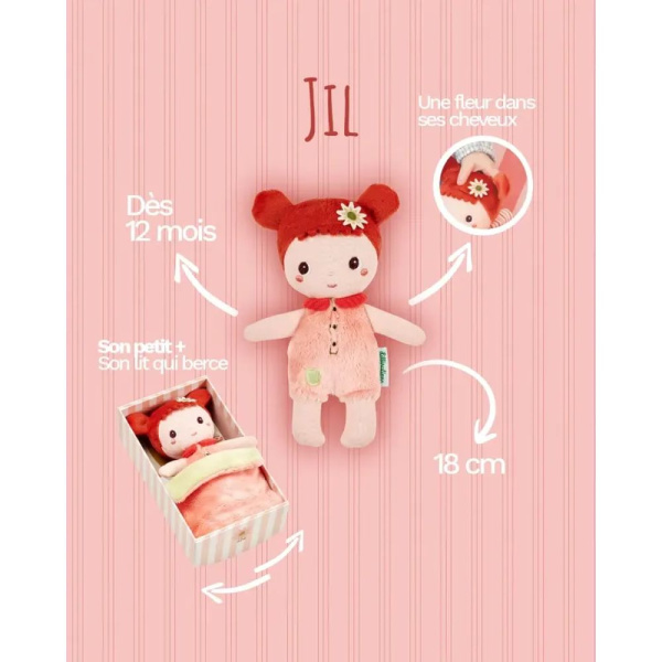 Petite poupée en tissu 18cm jil Lilliputiens