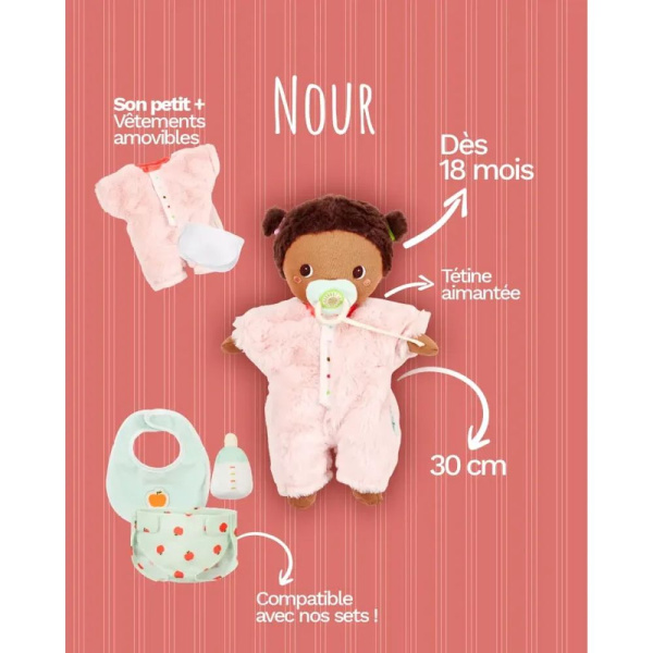 Poupon en tissu 30cm nour Lilliputiens