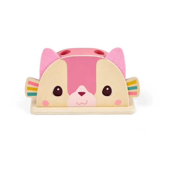 Jouet pop up en bois jeanne le chat Lilliputiens