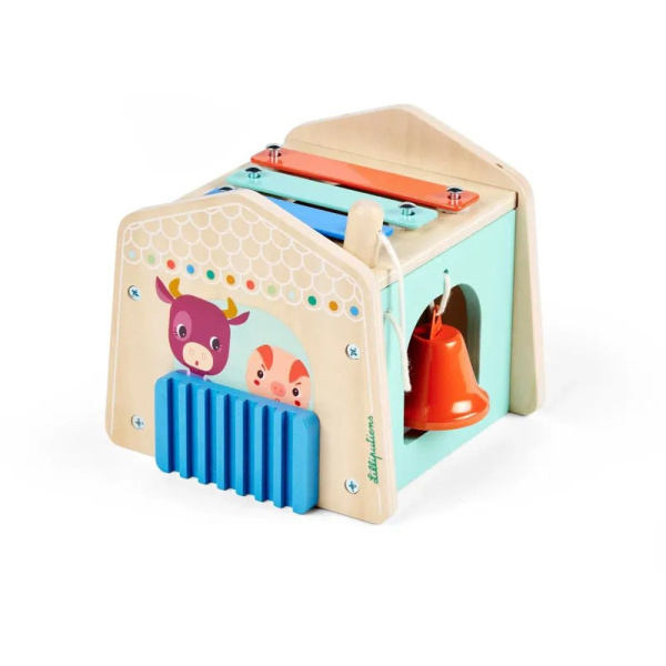 Jouet d'éveil en bois maisonnette sonore Lilliputiens