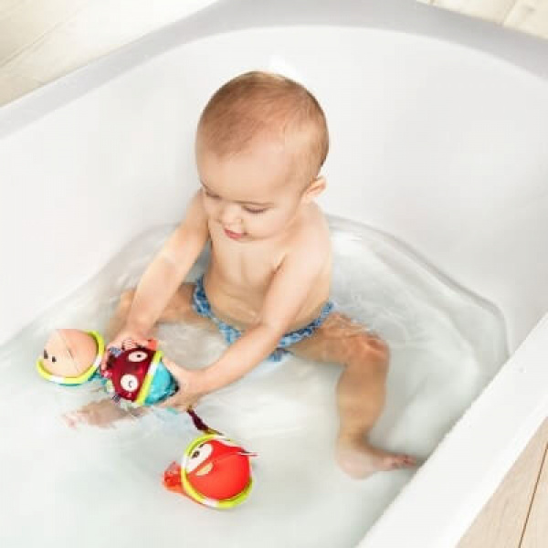 Lot de 3 balles de bain georges, césar et alice Lilliputiens