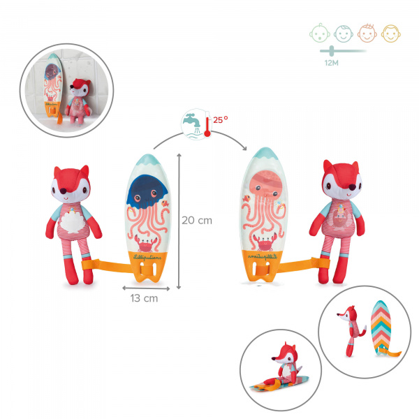 Jouet de bain alice la surfeuse magique Lilliputiens