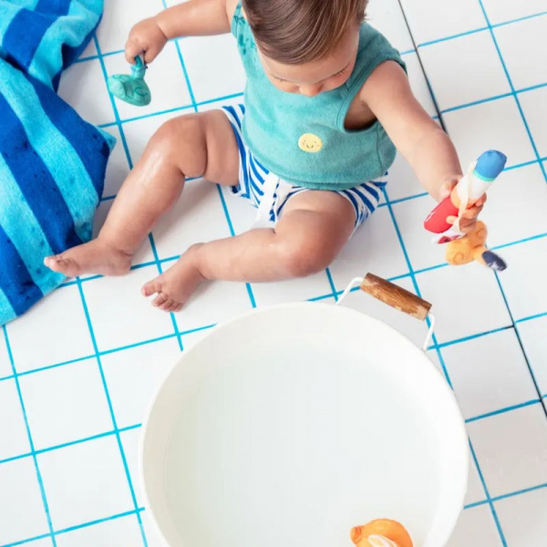 Jouet de bain jeu de pêche aimanté gaspard le canard Lilliputiens