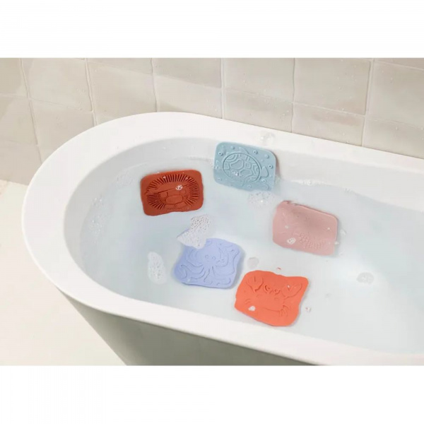 Lot de 5 dalles sensorielles pour le bain Lilliputiens