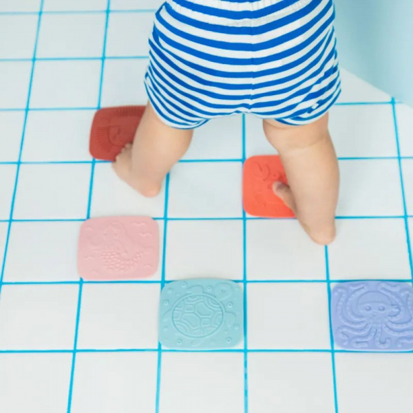 Lot de 5 dalles sensorielles pour le bain Lilliputiens