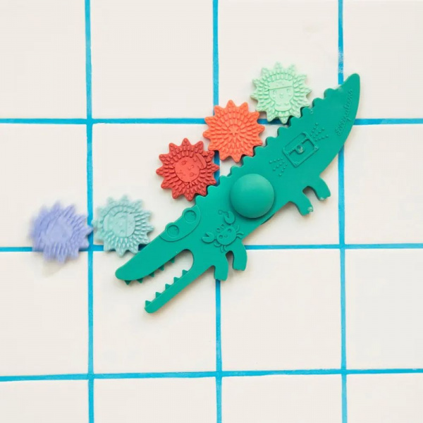 Panneau de bain jeu d'équilibre balancier crocodile Lilliputiens