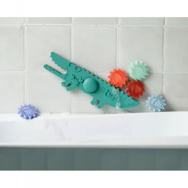 Panneau de bain jeu d'équilibre balancier crocodile Lilliputiens