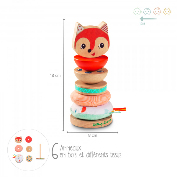 Pyramide à empiler alice Lilliputiens