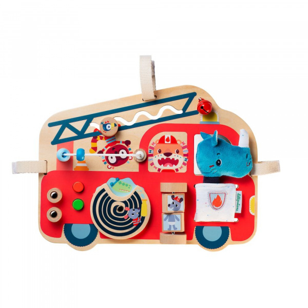 Panneau d'activités camion de pompier Lilliputiens