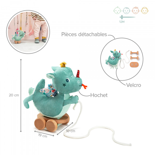 Jouet à tirer joe Lilliputiens