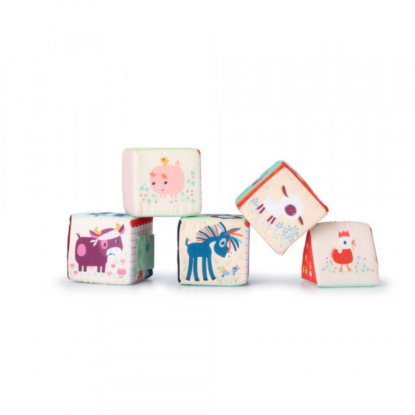 Cubes d'activités à empiler - la ferme Lilliputiens
