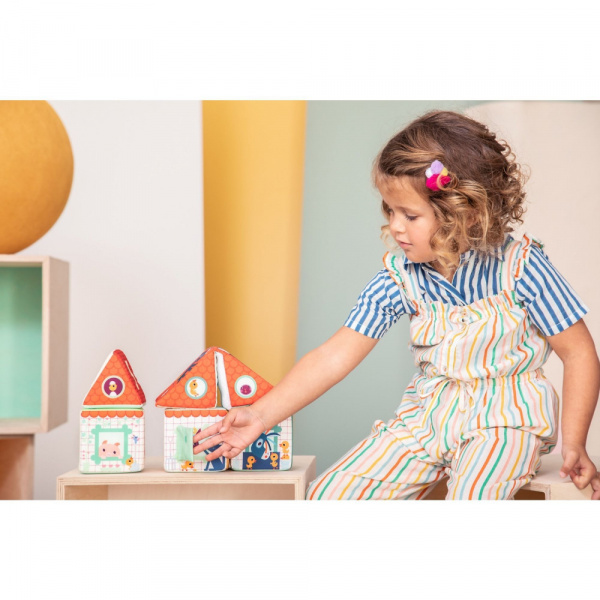 Cubes d'activités à empiler - la ferme Lilliputiens
