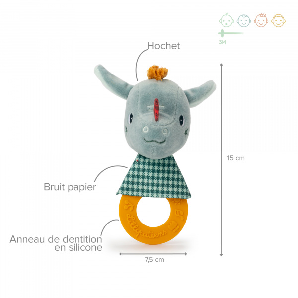 Hochet de dentition joe Lilliputiens