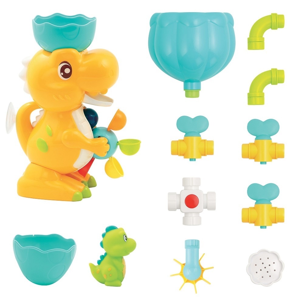 Jouets de Salle de Bain, HENGPHY 39 PCS Jouets de Baignoire avec Marbre  Courir, Douche Automatique, Jeux de Pêche et Jouets Dinosaures sans Moule