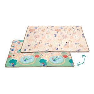 Grand tapis d'éveil pliable et réversible Ludi jouets