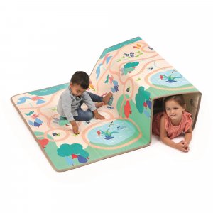 Grand tapis d'éveil pliable et réversible Ludi jouets