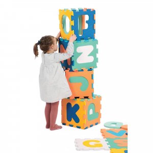 Tapis d'éveil dalles en mousse lettres alphabet Ludi jouets