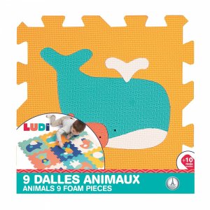 Tapis d'éveil 9 dalles en mousse animaux Ludi jouets